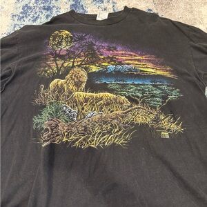 Vintage Safari Lion T-Shirt
